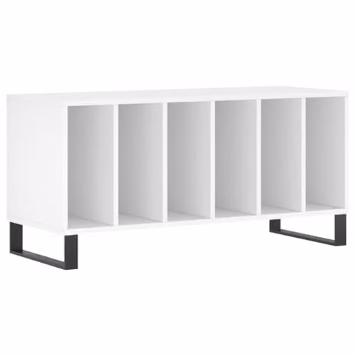 vidaXL Industrial Record Cabinet in White, W/D/H: 100 x 38 x 48 cm