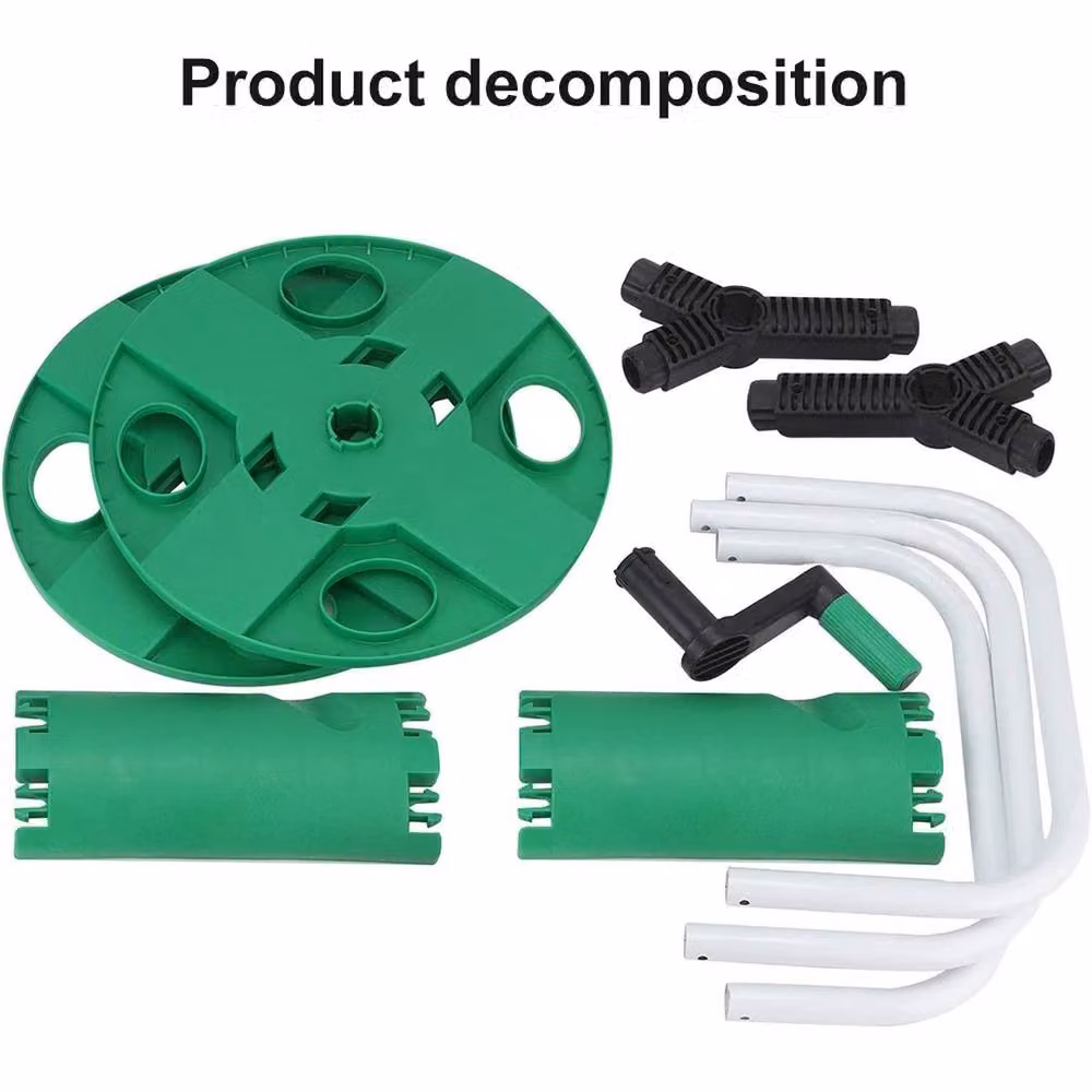 SPETLEK Portable Garden Hose Reel Trolley in Green – 4