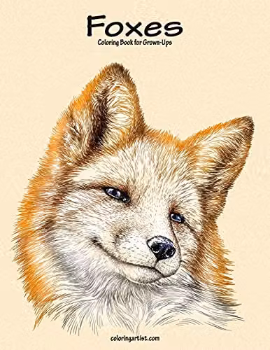 Foxes Coloring Book for Grown-Ups Volume 1 by Createspace, Multicolour