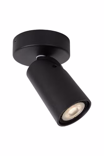 Lucide Xyrus Dimmable Adjustable LED Ceiling Spotlight in Black, GU10, Ø 9 cm