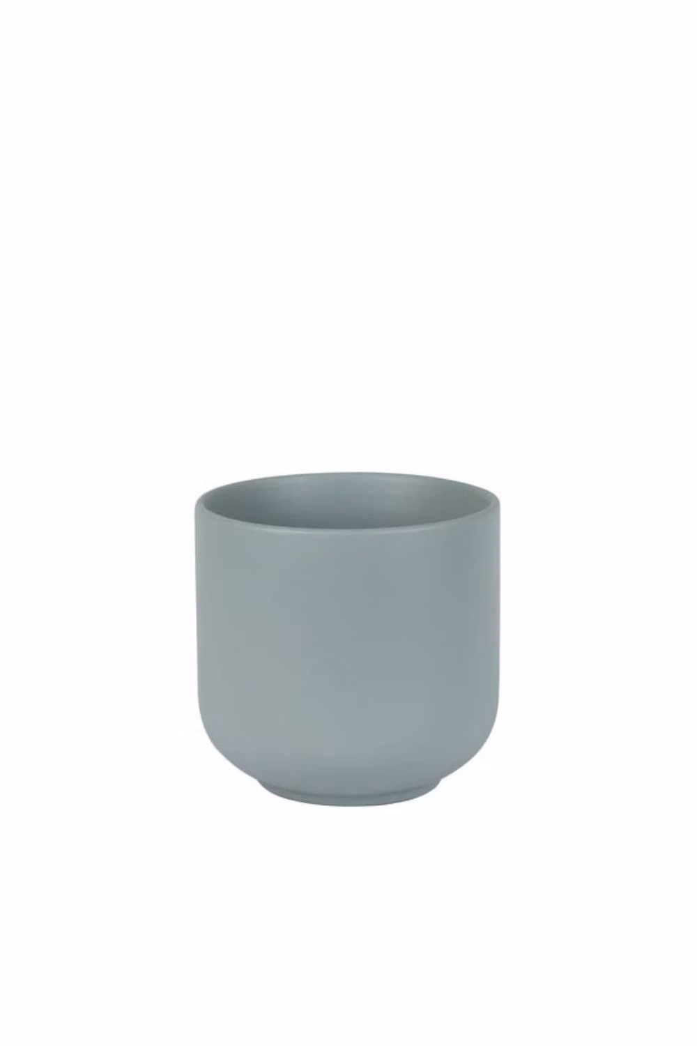 KDMD Hortus Havana Matt Grey Ceramic Tabletop Pot, 2 Pack, Diameter: 15 cm, Height: 16 cm – 2