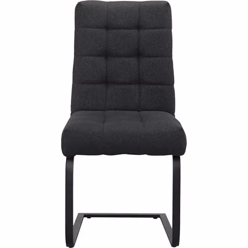 Dorel Home Furnishings Terza Dining Chair Set of 2, Black Fabric, W: 47 cm, D: 59 cm, H: 95 cm – 3