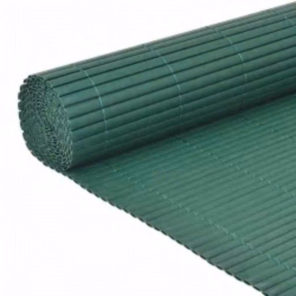 Berkfield Home Double-Sided Green PVC Garden Fence, H: 110 cm x W: 500 cm – 3