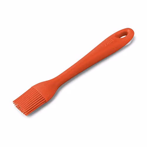 Zeal Red Silicone Pastry Brush, Heat-Resistant and Non-Stick, Dishwasher Safe – 1