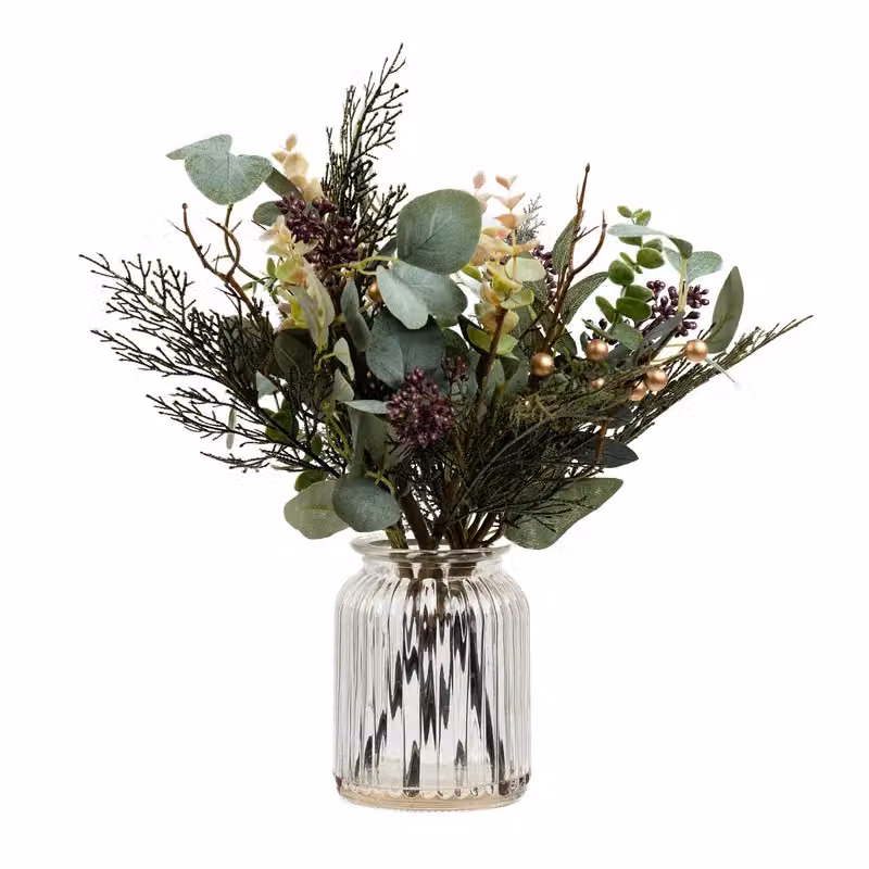 Scottish Everlastings Ltd Rustic Green Eucalyptus Tabletop Arrangement, Height: 30 cm – 3