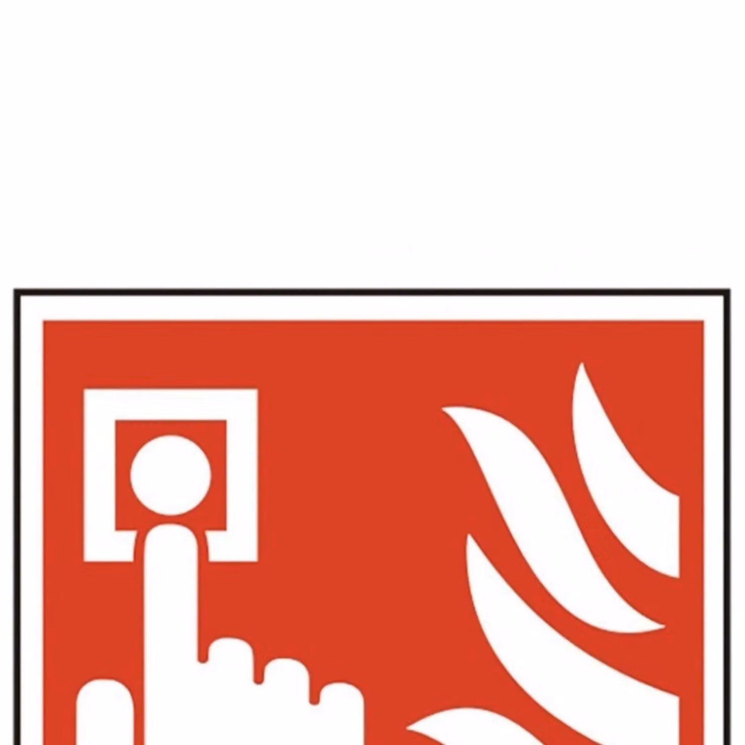 Scan Fire Alarm PVC Sign, Red and Multicolour, W: 20 cm, H: 30 cm – 2