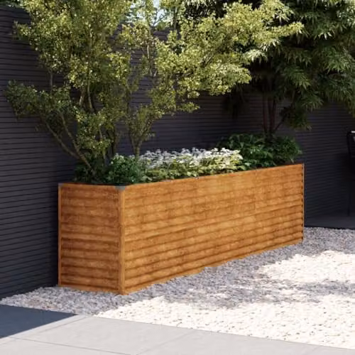 vidaXL Brown Corten Steel Raised Garden Bed W/D/H: 291 x 50 x 69 cm – 2