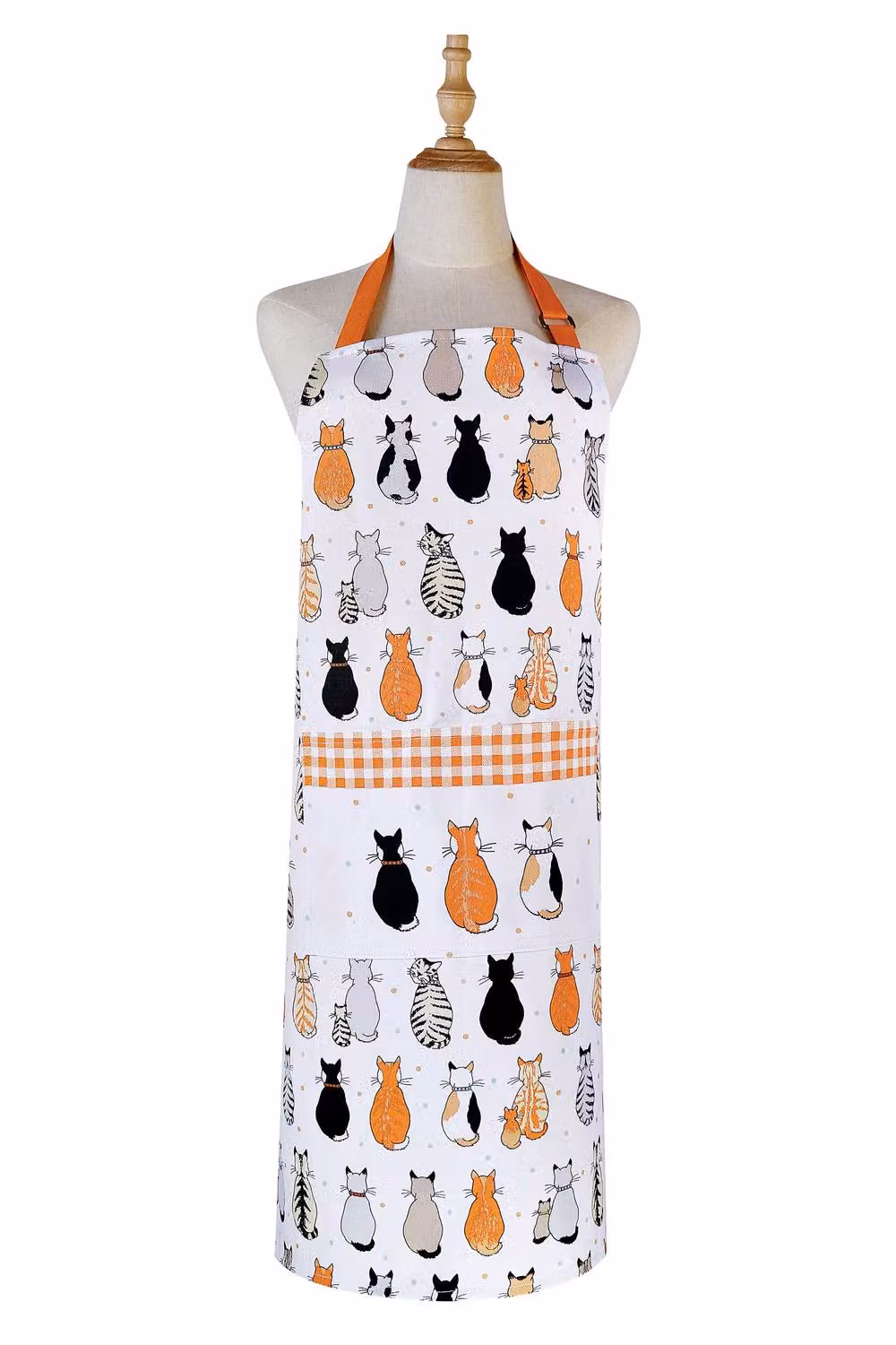 Ulster Weavers Cats In Waiting Woven Cotton Apron in Orange – 2