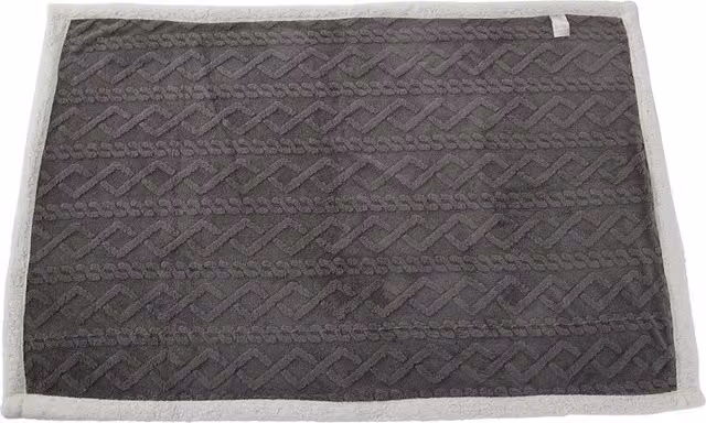 Garden Sanctuary Reversible Double-Face Jacquard Fleece Blanket in Grey