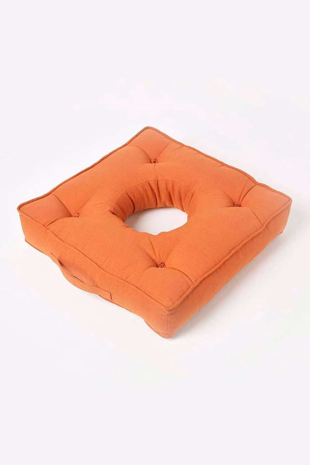 Homescapes Pressure Relief Armchair Booster Cushion in Terracotta, W/D/H: 50 x 50 x 10 cm – 2
