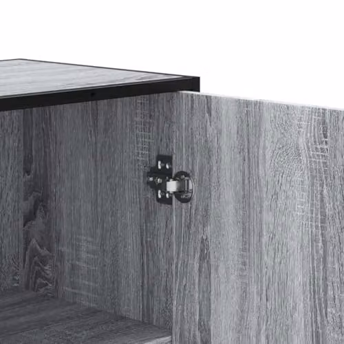 vidaXL Industrial Highboard Sideboard in Grey Sonoma, W/D/H: 68 x 35 x 139 cm – 3