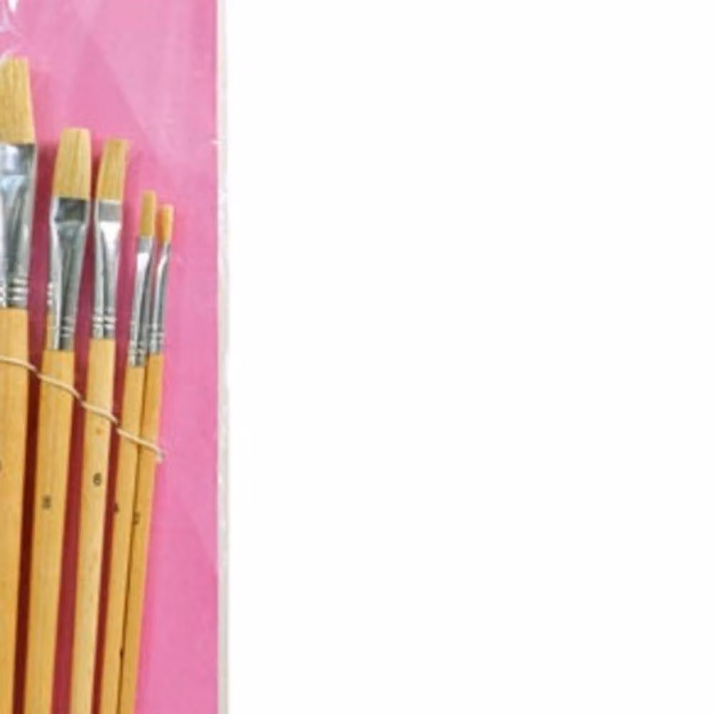 SupaDec 12 Pack Wooden Paint Brush Set in Yellow and Multicolour – 2