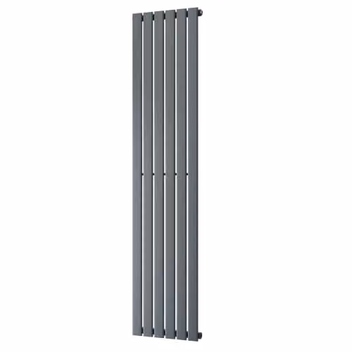 Typhoon Anthracite Flat Tube Vertical Designer Radiator, Grey, H 180 cm x W 40.8 cm – 2