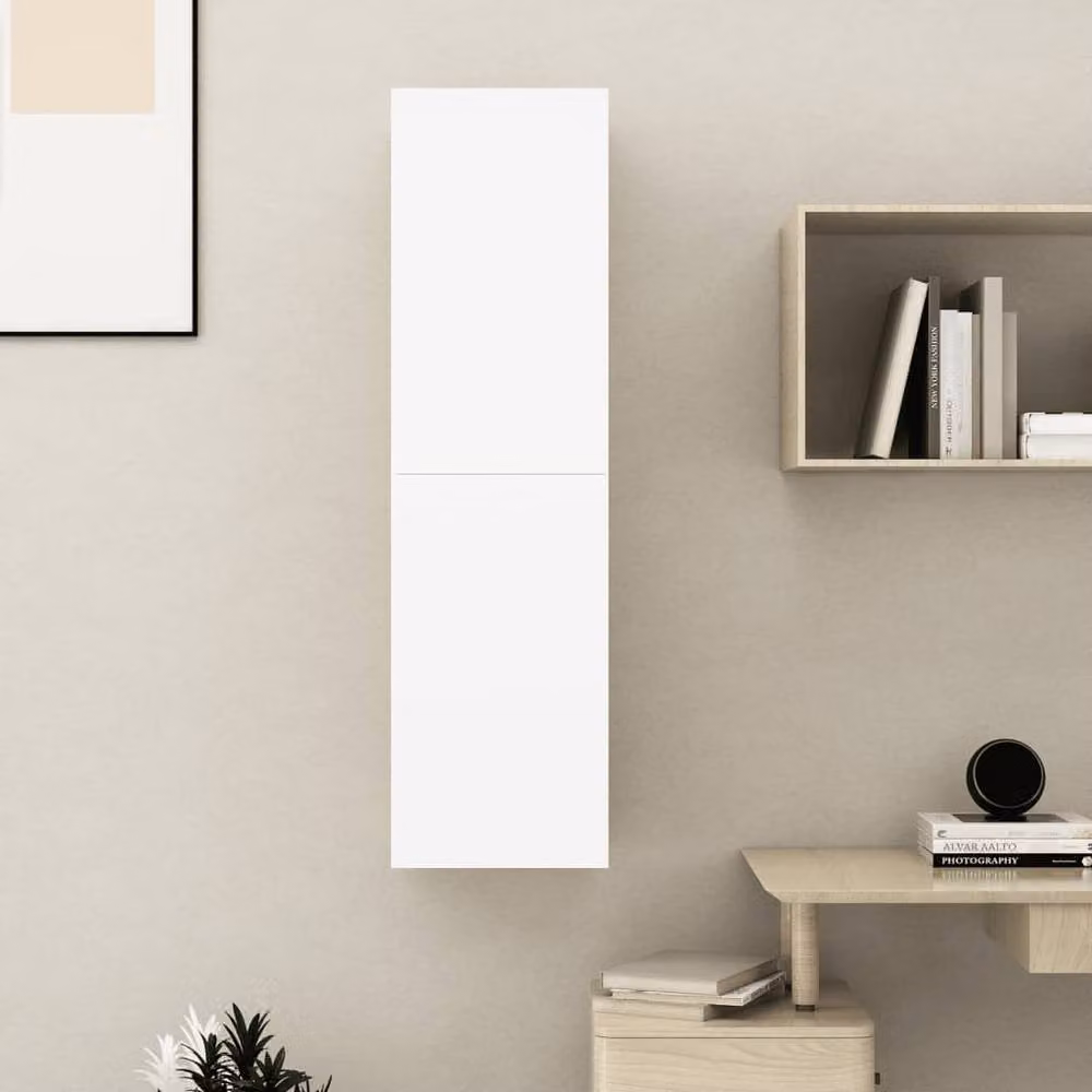 Berkfield Home White MDF TV Cabinet W/D/H: 30.5 x 30.0 x 110.0 cm – 4