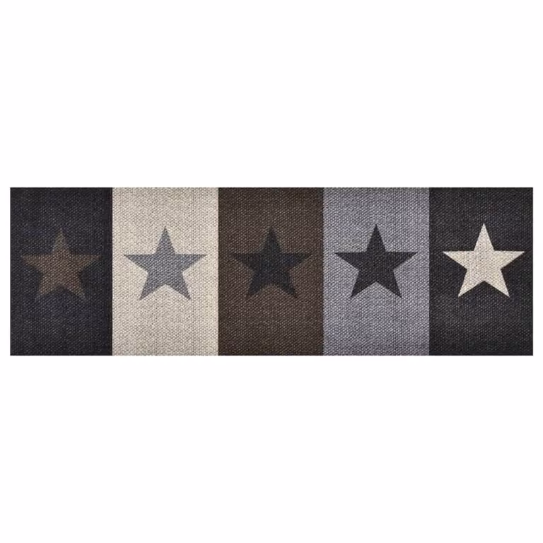 Berkfield Home Stars Washable Kitchen Carpet, Multicolour, W: 60 cm, L: 300 cm