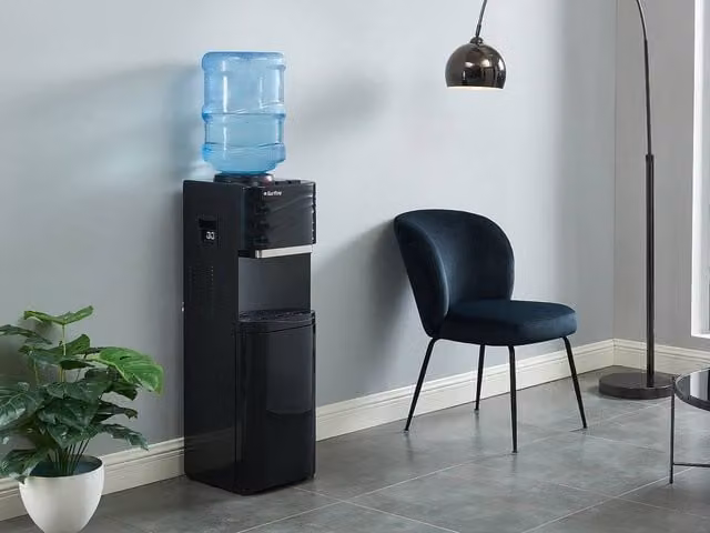FORTEX Carboy Water Cooler with Hot and Cold Water Function, Black