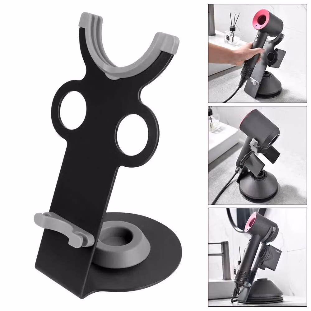 FLAVORA Anti Drop Magnetic Hair Dryer Holder Stand in Black – 4