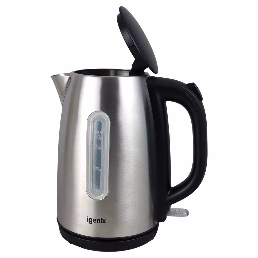 Igenix Cordless Electric Stainless Steel Jug Kettle, 1.7L, Silver – 5