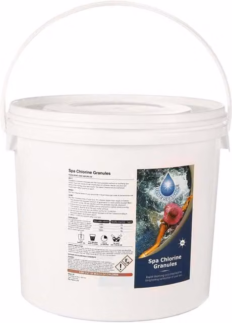 Shatchi Chlorine Granules Water Disinfection Treatment, White, 10kg