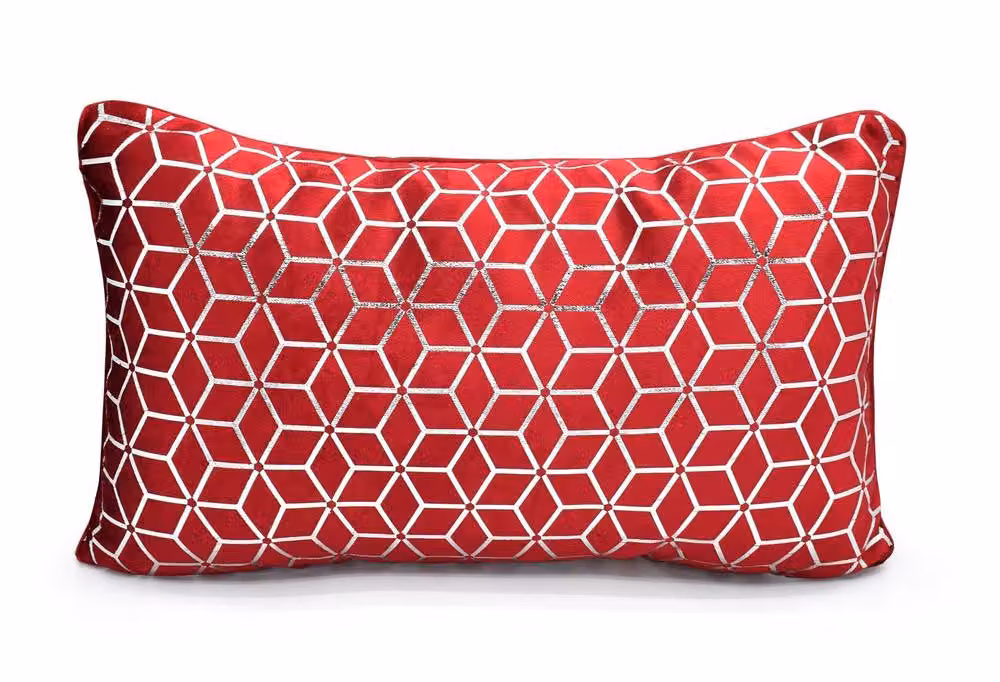 Intimates Vera Foil Printed Boudoir Cushion in Red – 2