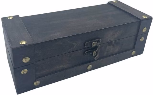KDMD Grey Wood Tea Chest with Vintage Matt Finish – 1