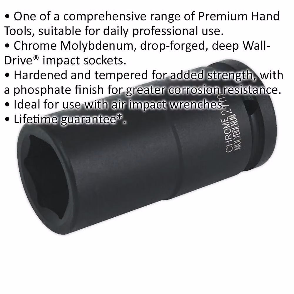 Loops 27mm Forged Deep Impact Socket 3/4 Inch Sq Drive Chromoly Wrench Socket Black – 2