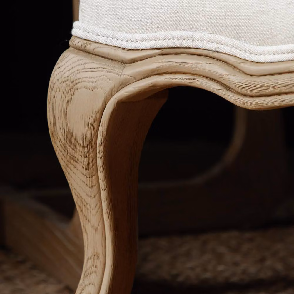 Voyage Maison Russet Shores Printed Florence Chair in Light Oak with Armrests – 2