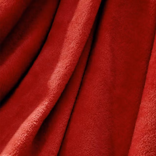 Brentfords Super Soft Red Fleece Blanket, W/D/H: 120 x 150 cm