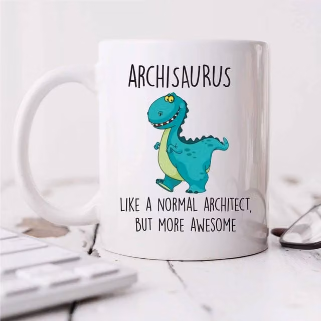 60 SECOND MAKEOVER Archisaurus Mug in White