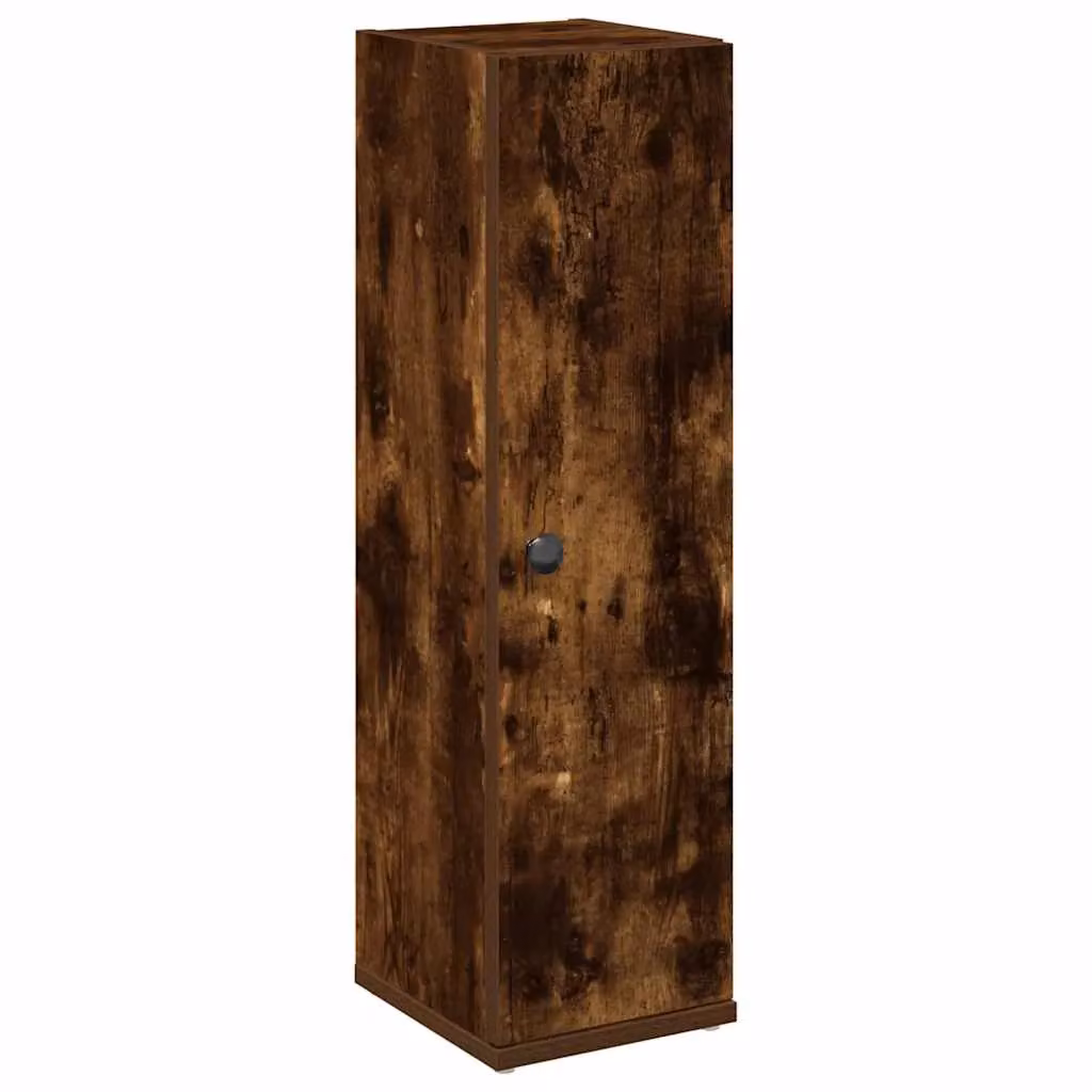 Berkfield Home Freestanding Bathroom Cabinet with Roll Holder in Smoked Oak Brown, W/D/H: 20.5 x 22 x 72 cm – 2