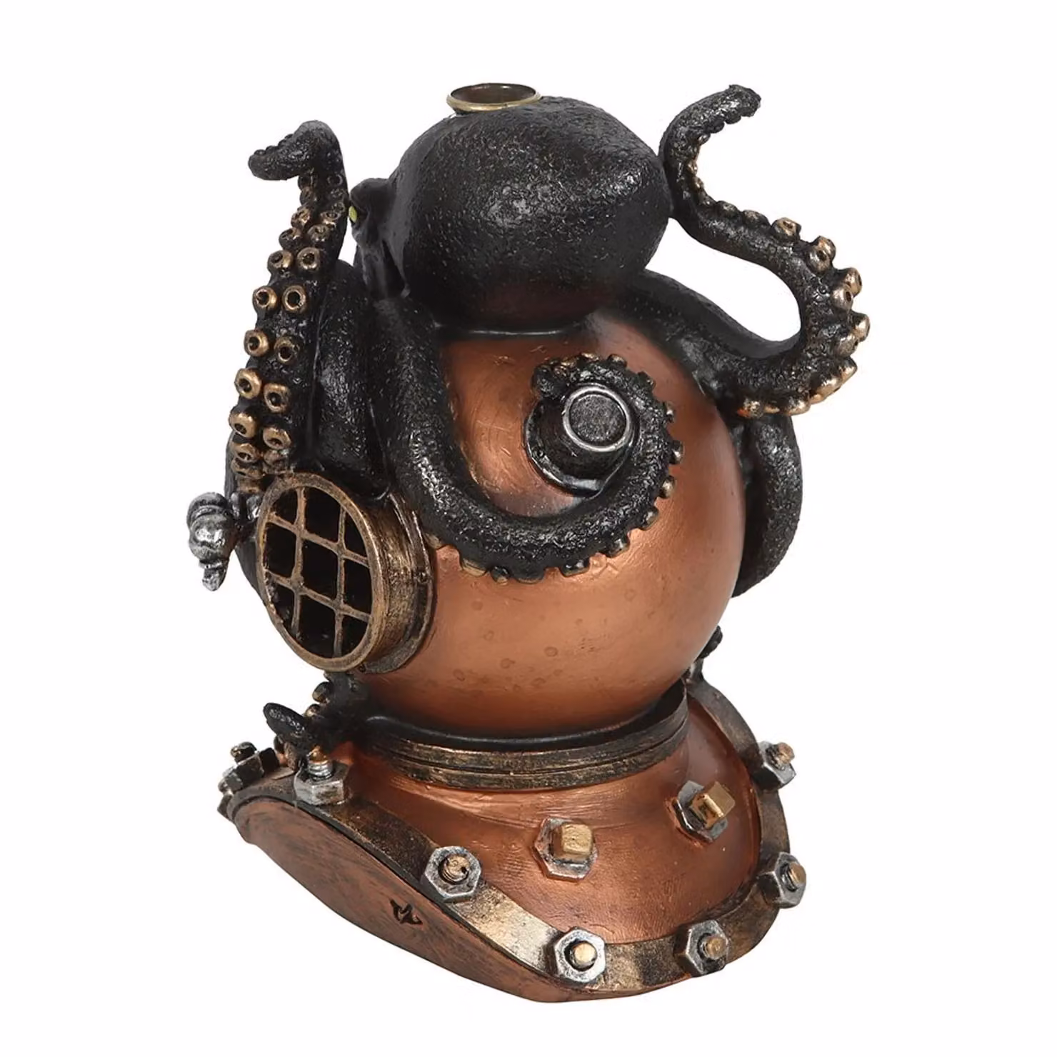 Something Different Kraken & Diver Helmet Backflow Incense Burner in Black and Multicolour – 2