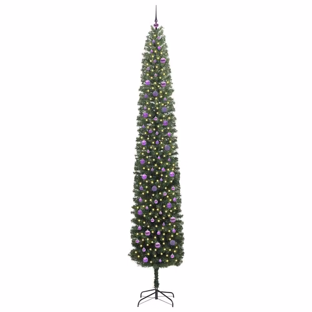 Berkfield Home Artificial Green Christmas Tree with 300 Warm White LEDs and Stand, Height: 300 cm – 3