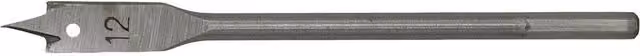 Loops Silver Fully Hardened Wood Drill Bit with Hex Shank, Diameter: 12 mm, Length: 152 mm