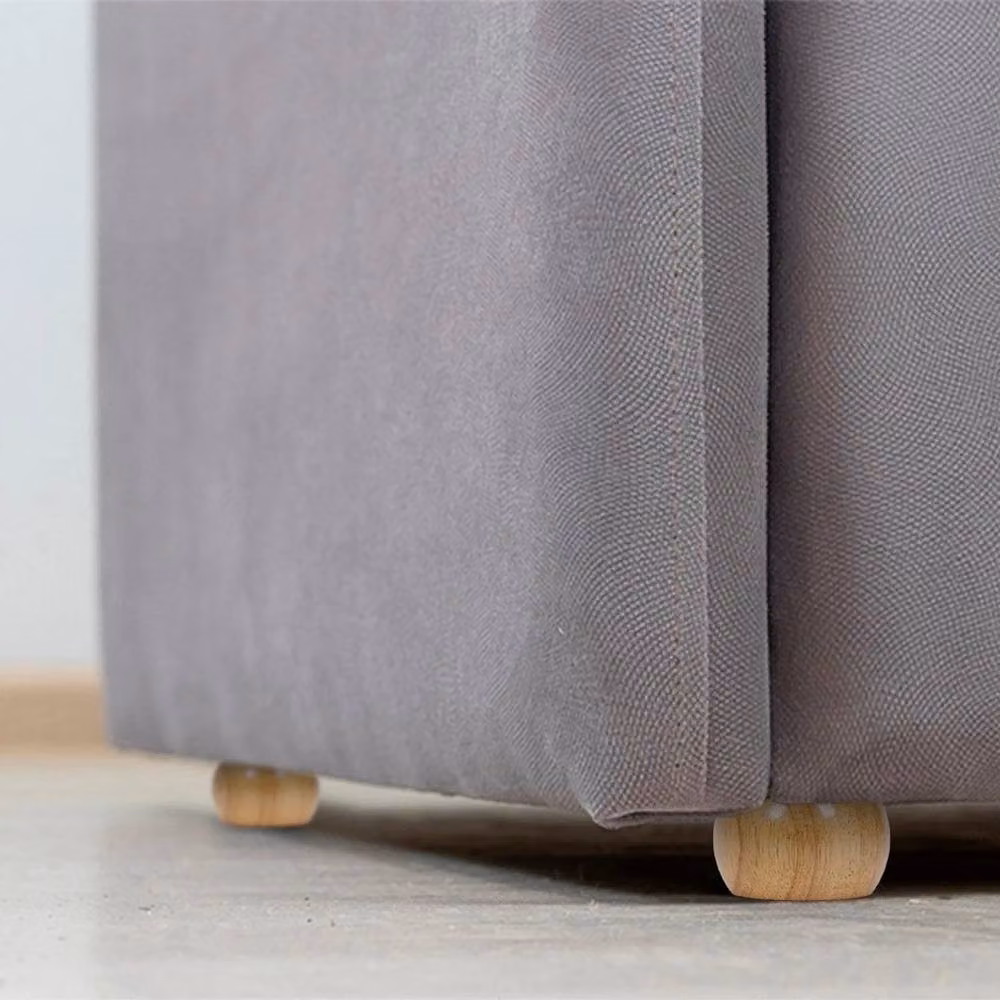 EONLION Set of 4 Brown Wooden Replacement Bun Sofa Legs – 3