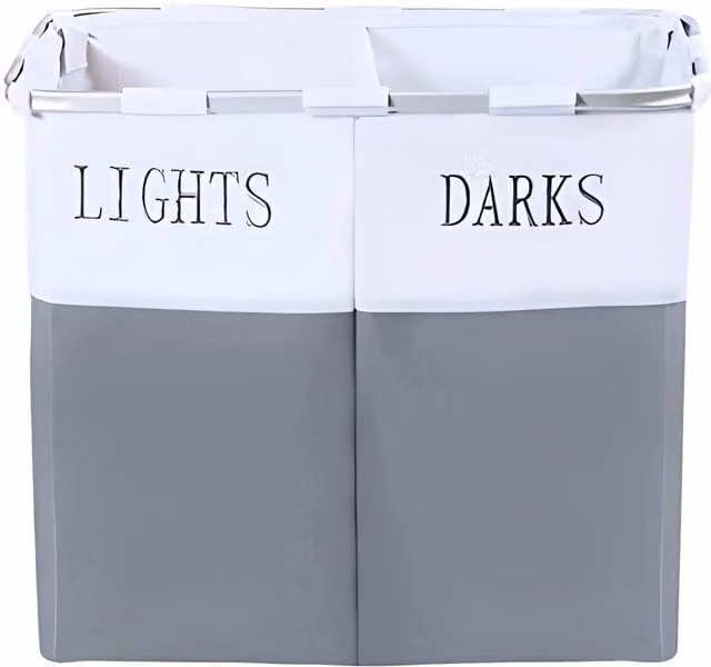 Kelvenix Fabric Laundry Basket Hamper in Grey – 1