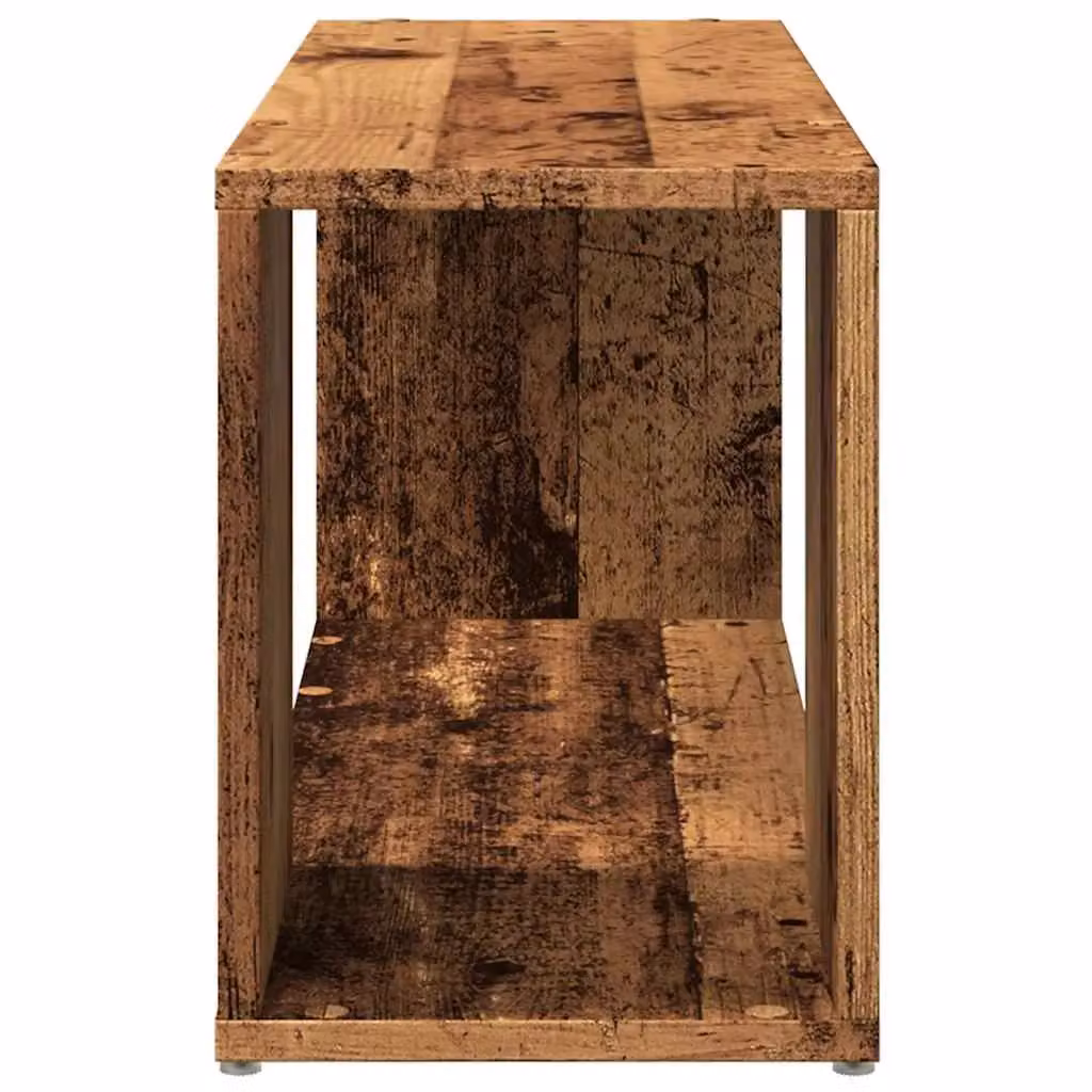Berkfield Home Rustic Brown TV Cabinet in Old Wood, W/D/H: 80 x 24 x 32 cm – 5