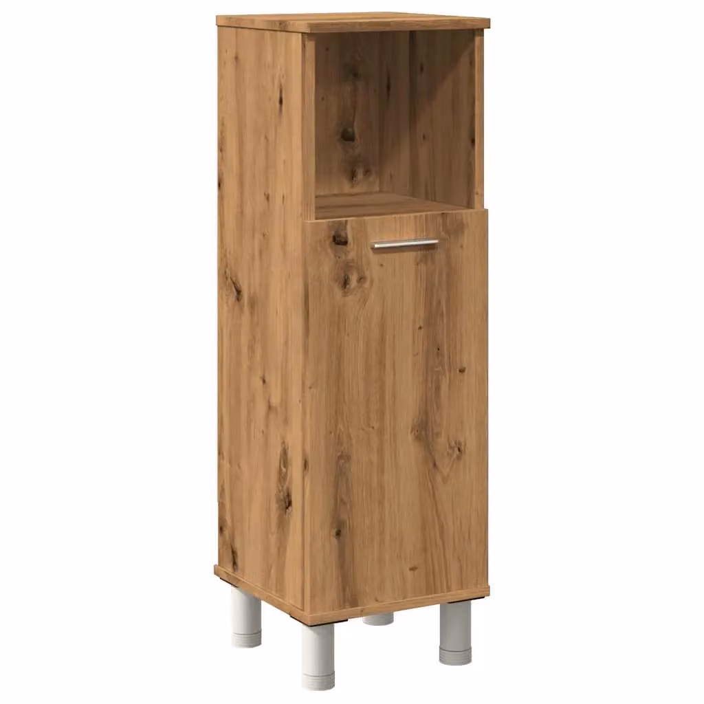Berkfield Home Artisan Oak Bathroom Cabinet in Brown, W/D/H: 30 x 30 x 95 cm – 2