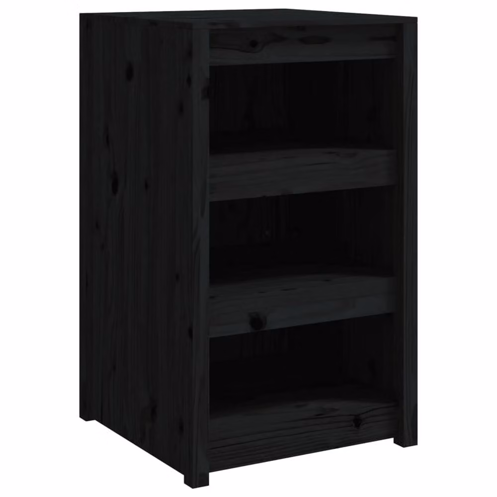 Berkfield Home Outdoor Kitchen Base Unit in Black Solid Pine Wood, W/D/H: 55 x 55 x 92 cm – 3