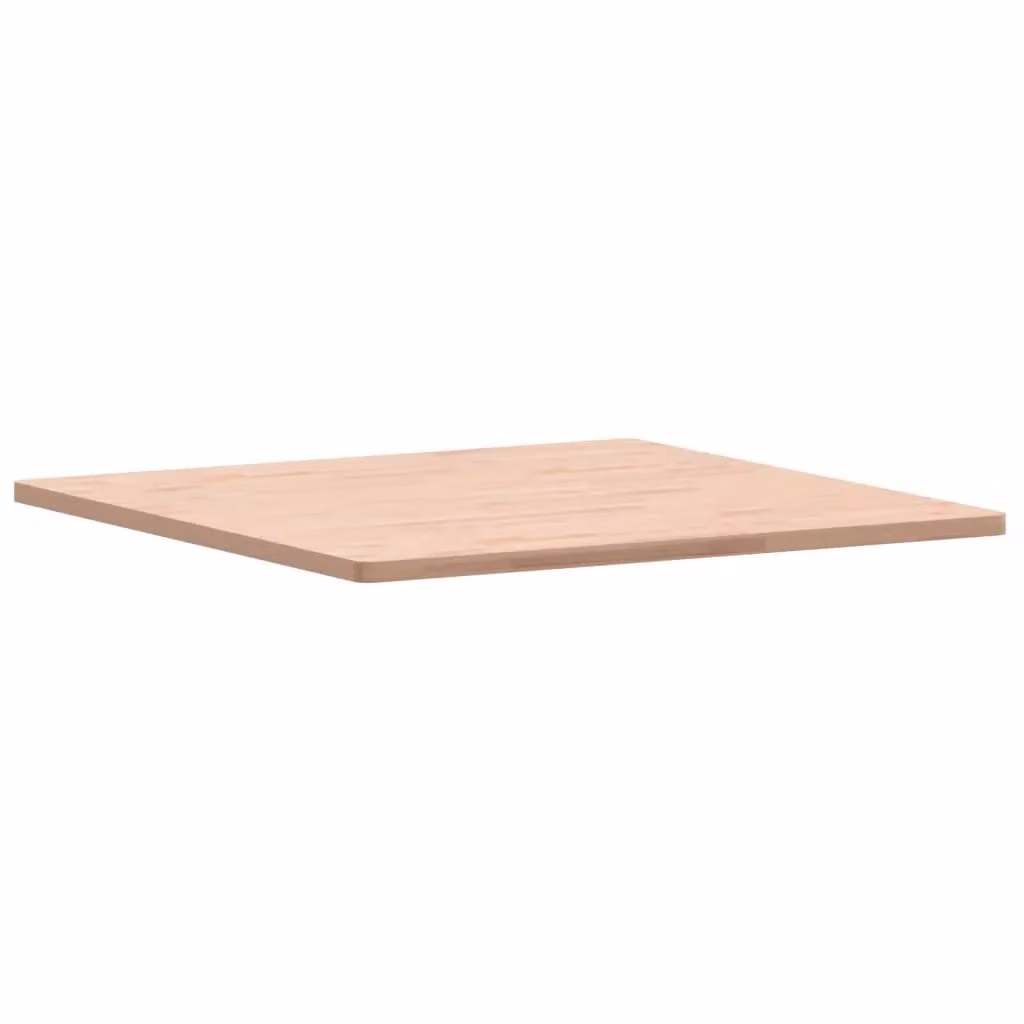Berkfield Home Square Solid Wood Beech Table Top, Brown, W/D/H: 90 x 90 x 2.5 cm – 2