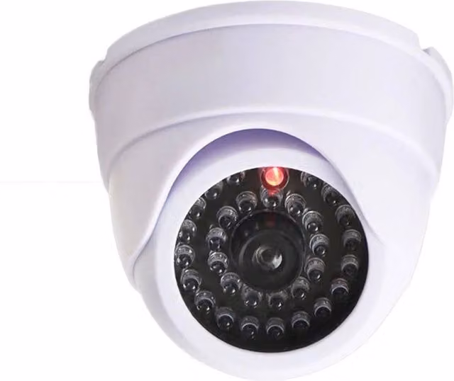 SPETLEK White Security Camera with Flashing LED