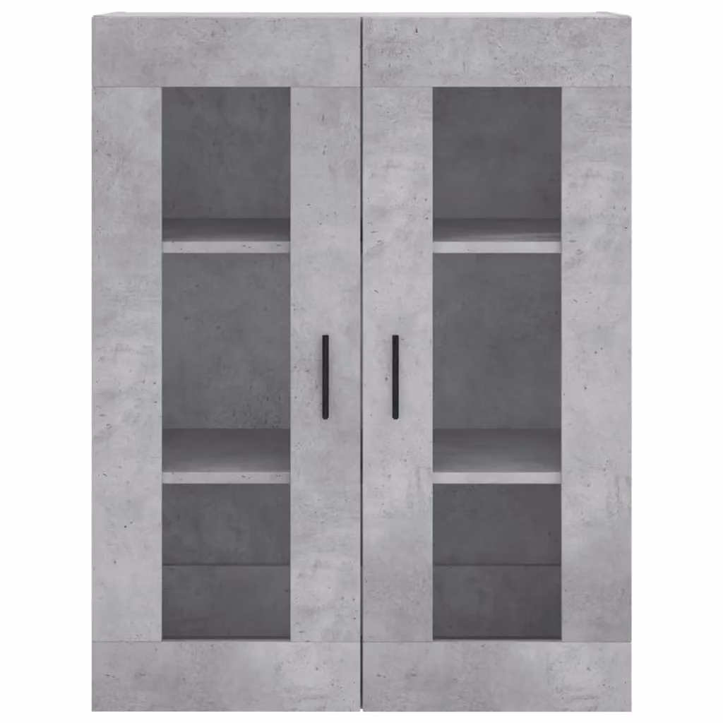 Berkfield Home Highboard in Concrete Grey with Glass Doors, W: 69.5 cm, D: 34 cm, H: 180 cm – 3