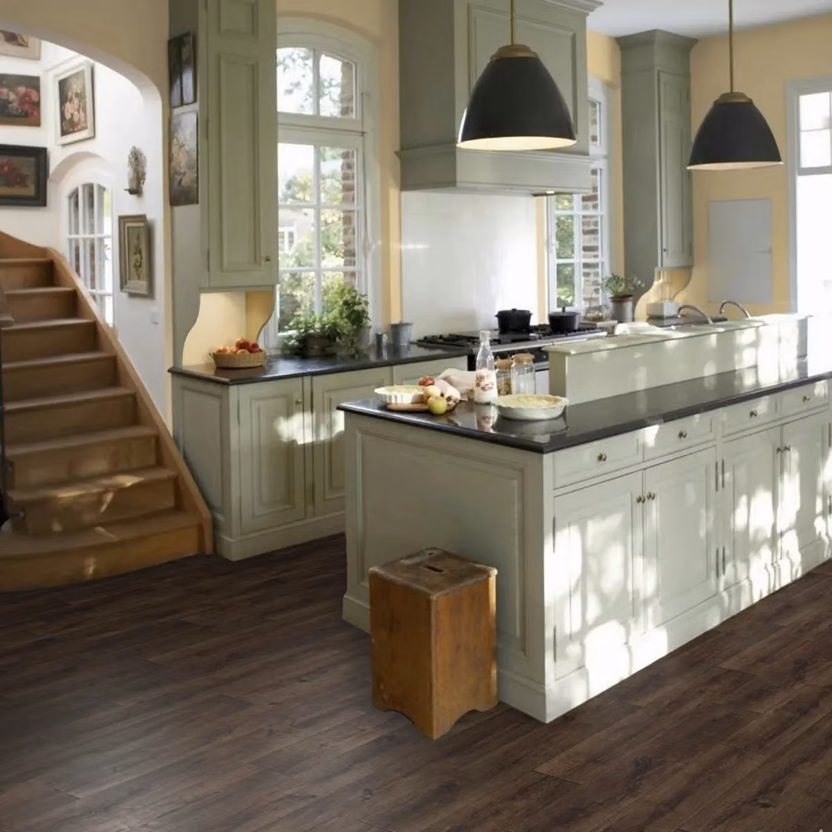 Vinyl Flooring UK Brown Wood Effect Sheet Vinyl Flooring, Thickness: 2.3 mm, W/D/H: 300 x 900 cm – 2