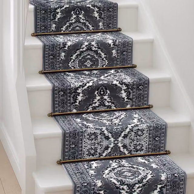 Bravich LTD Texas Medallion Traditional Hallway Runner Rug, Grey, W: 60 cm, L: 900 cm