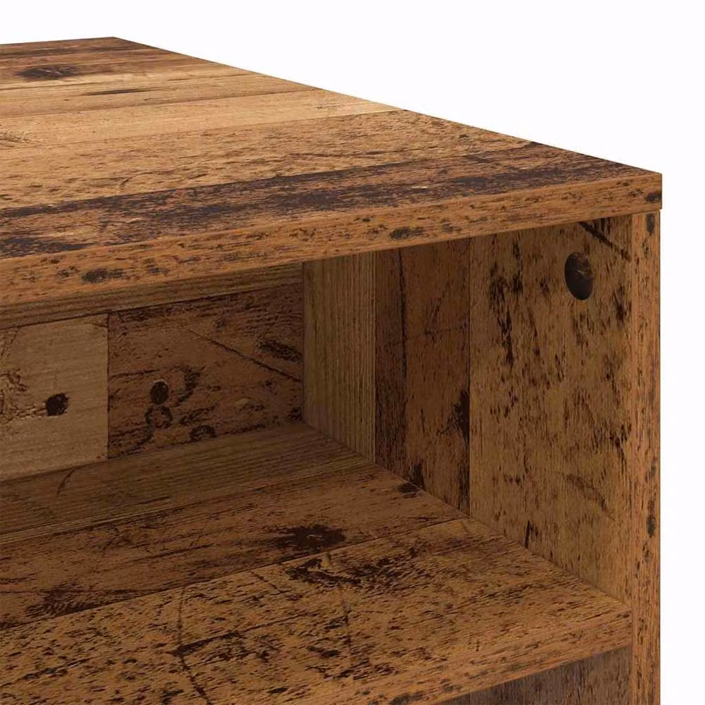 Berkfield Home Rustic Old Wood Coffee Table in Brown, W/D/H: 90 x 55 x 42.5 cm – 5