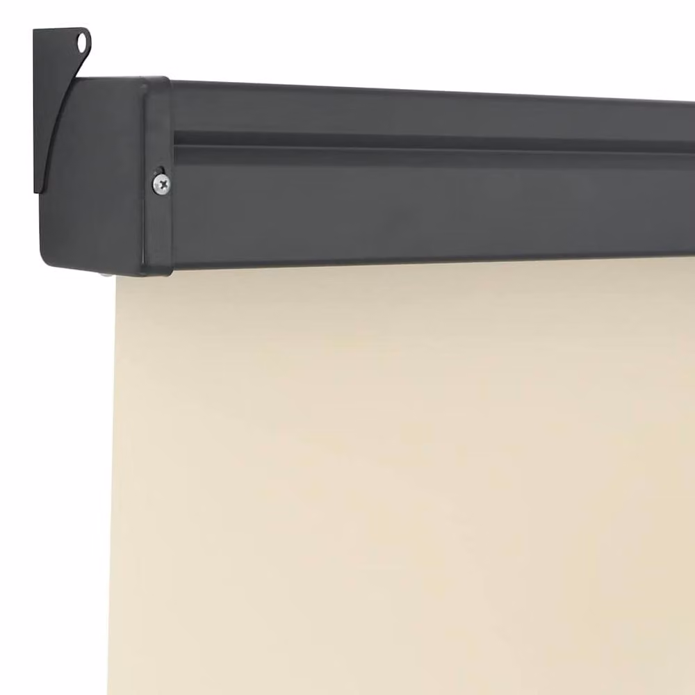 Berkfield Home Stylish Roller Balcony Side Awning in Beige, W: 125 cm, H: 250 cm – 3