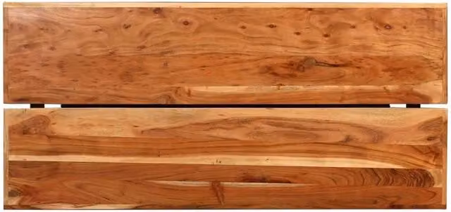 Berkfield Home Beautiful Bar Table in Brown Solid Acacia Wood, W: 150 cm, D: 70 cm, H: 107 cm