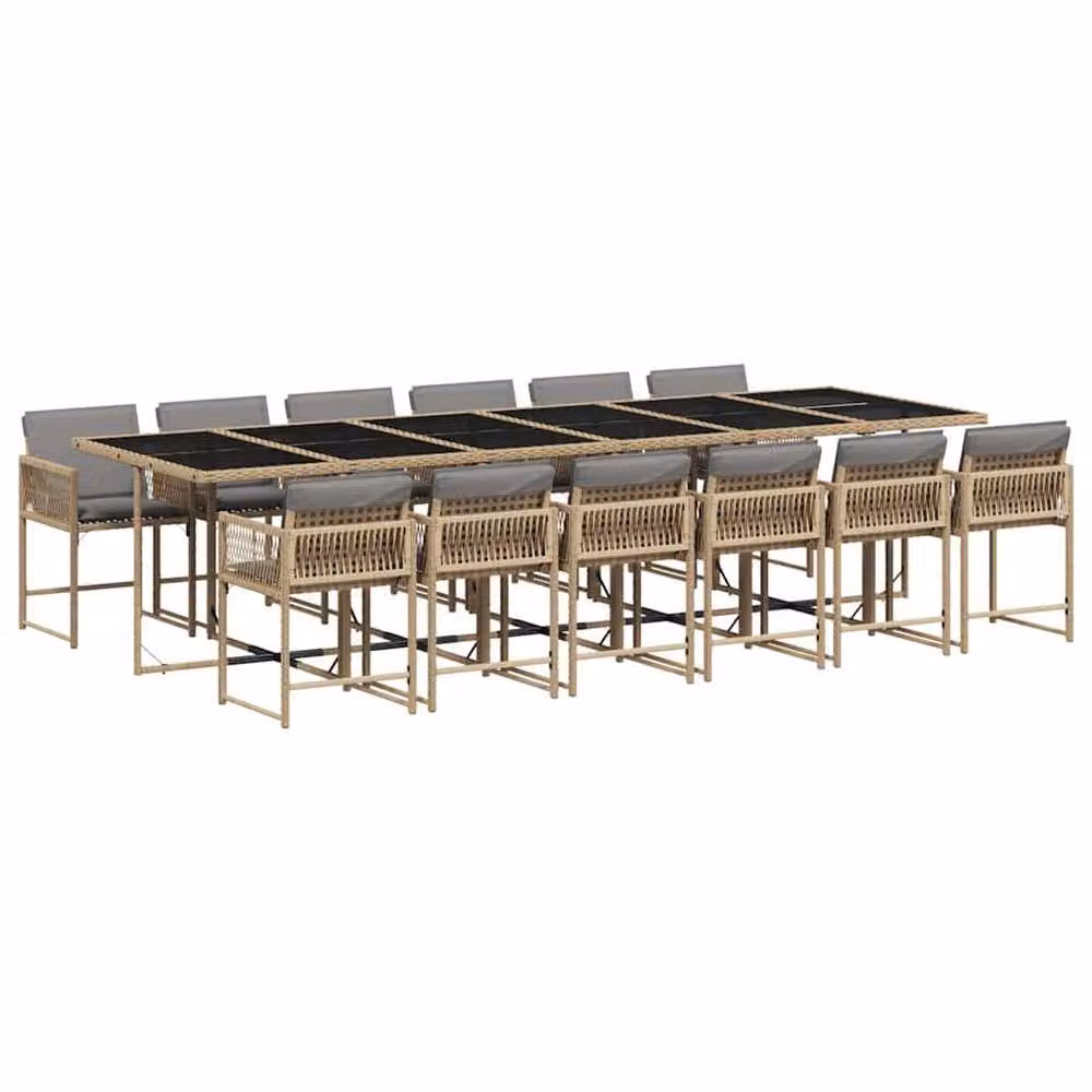 Berkfield Home Garden Dining Set in Beige – 2