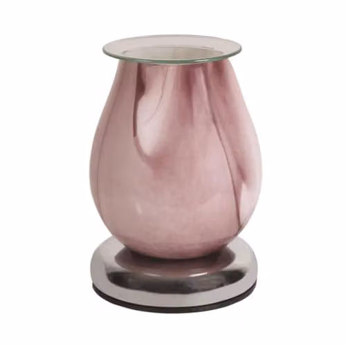 Aroma Accessories Oval Swirl Electric Wax Melter in Purple and Grey
