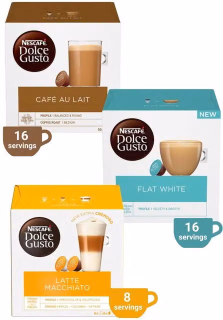 Nespresso Coffee Pods Variety Bundle 48 Pack in Brown