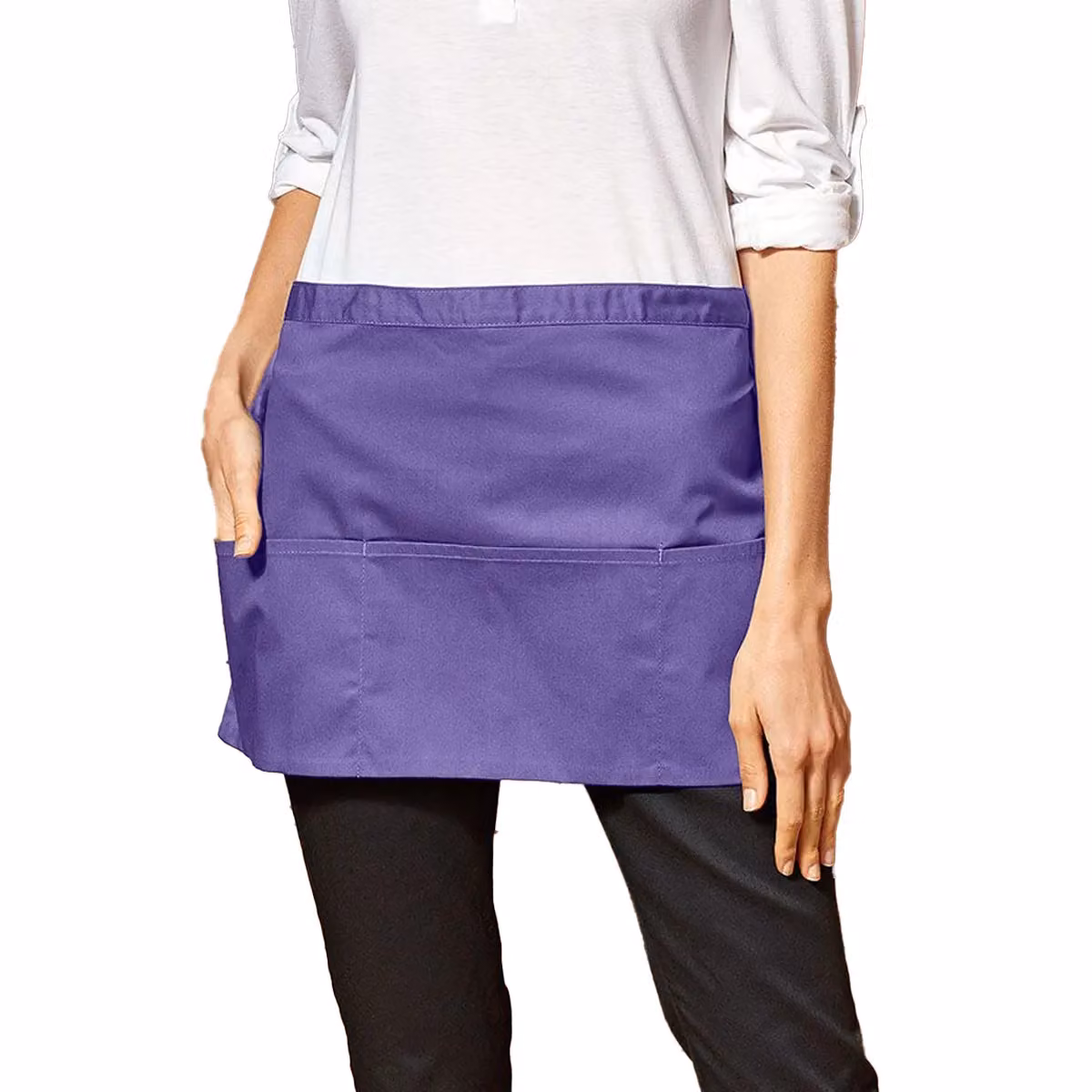 Premier Colours 3 Pocket Short Apron in Purple W/H: 33 x 60 cm – 2
